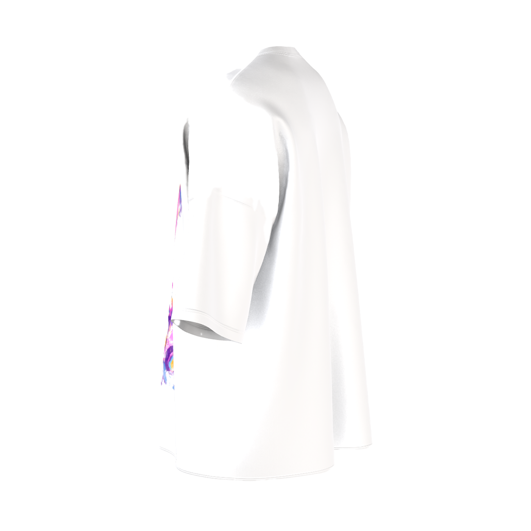 Oversized BTS Art Print Drop Shoulder T-Shirt