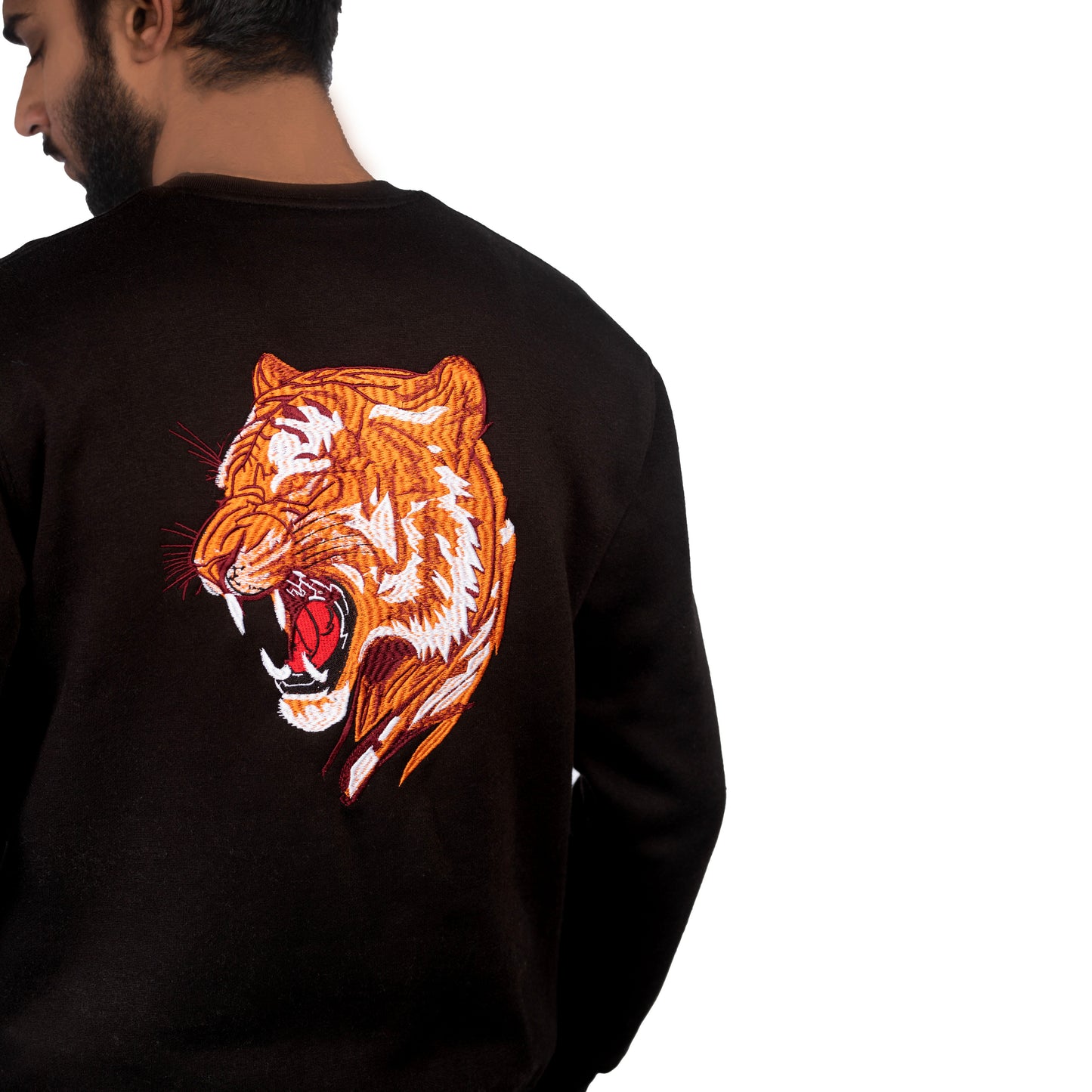 Black Signature Tiger Sweatshirt