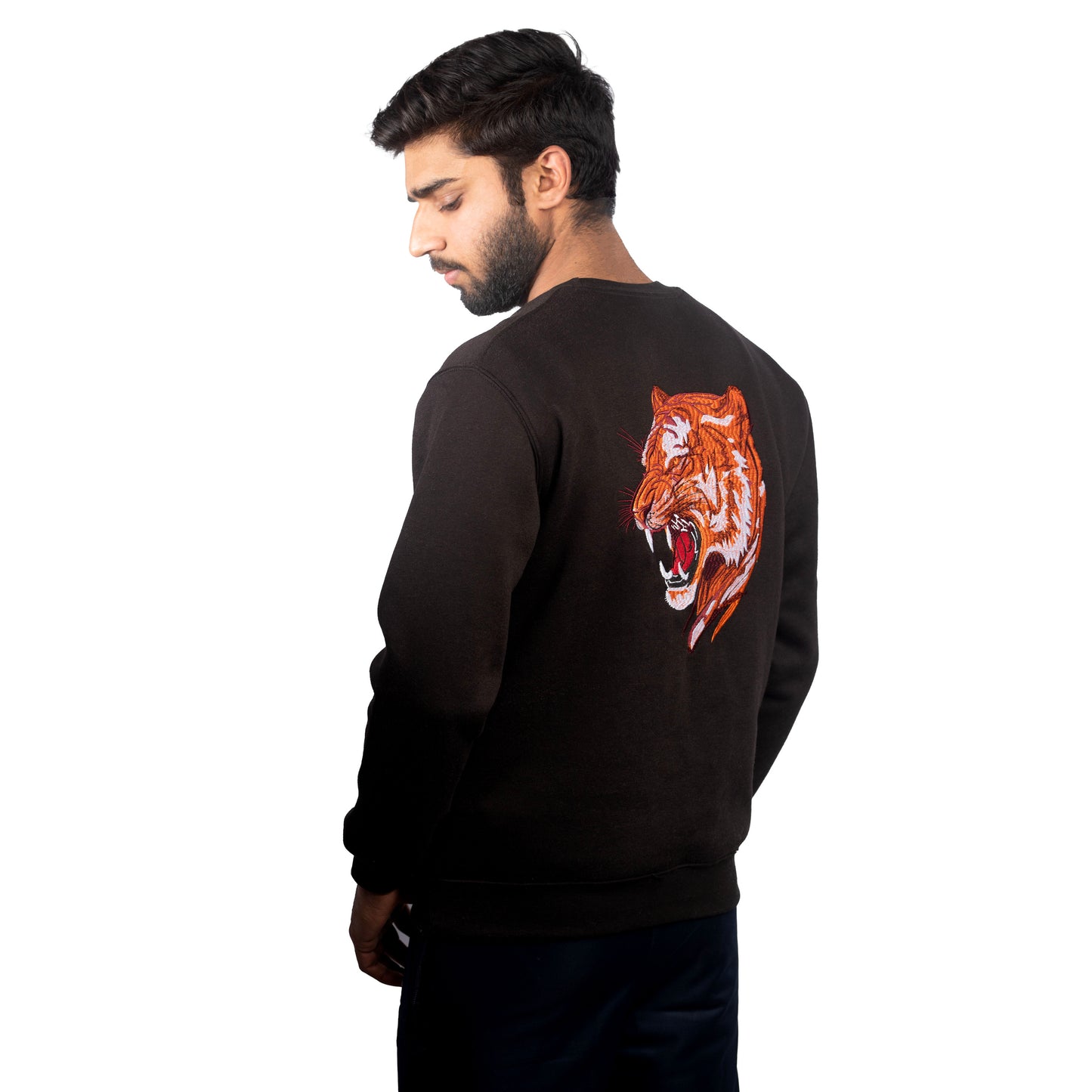 Black Signature Tiger Sweatshirt