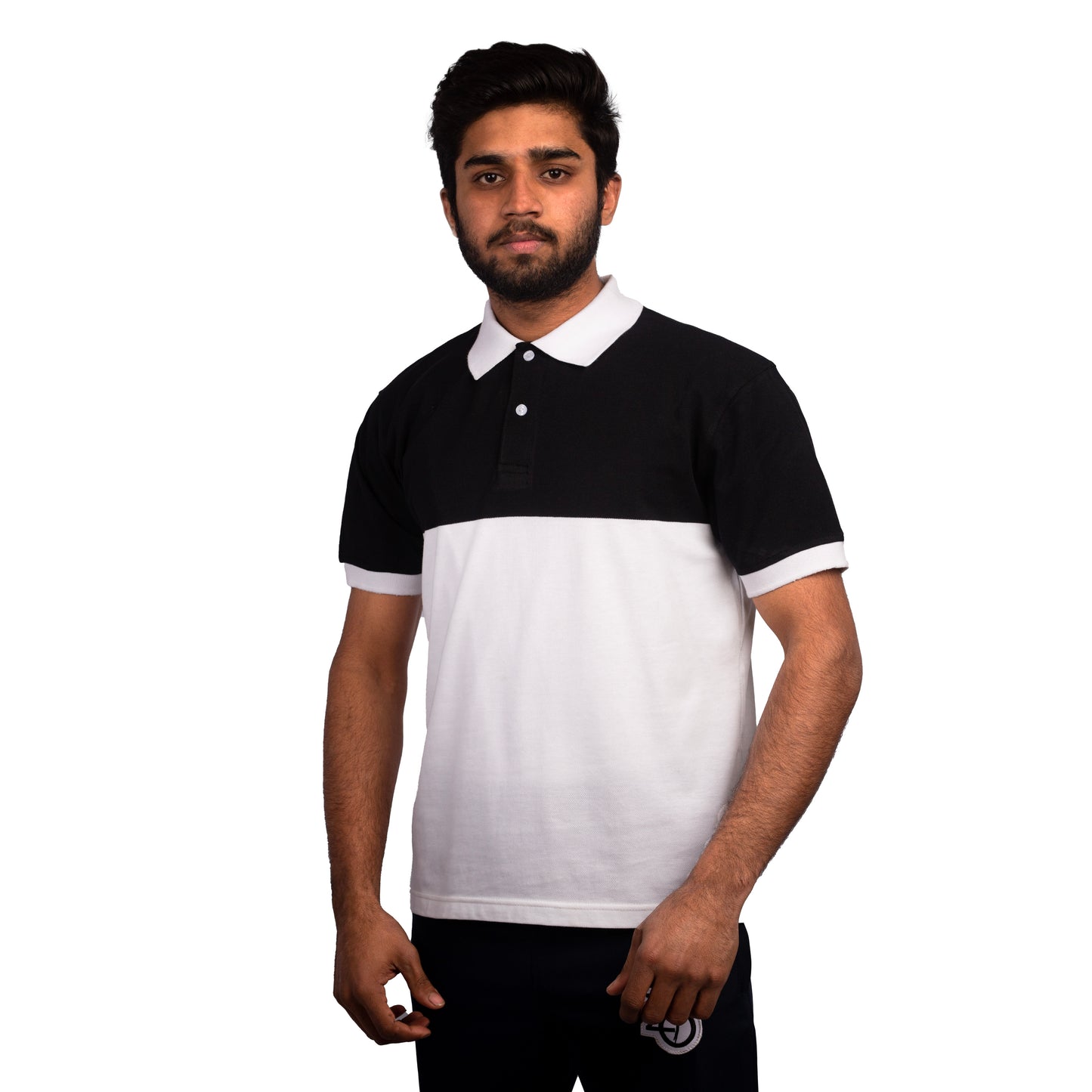 Black & White Polo T-Shirt