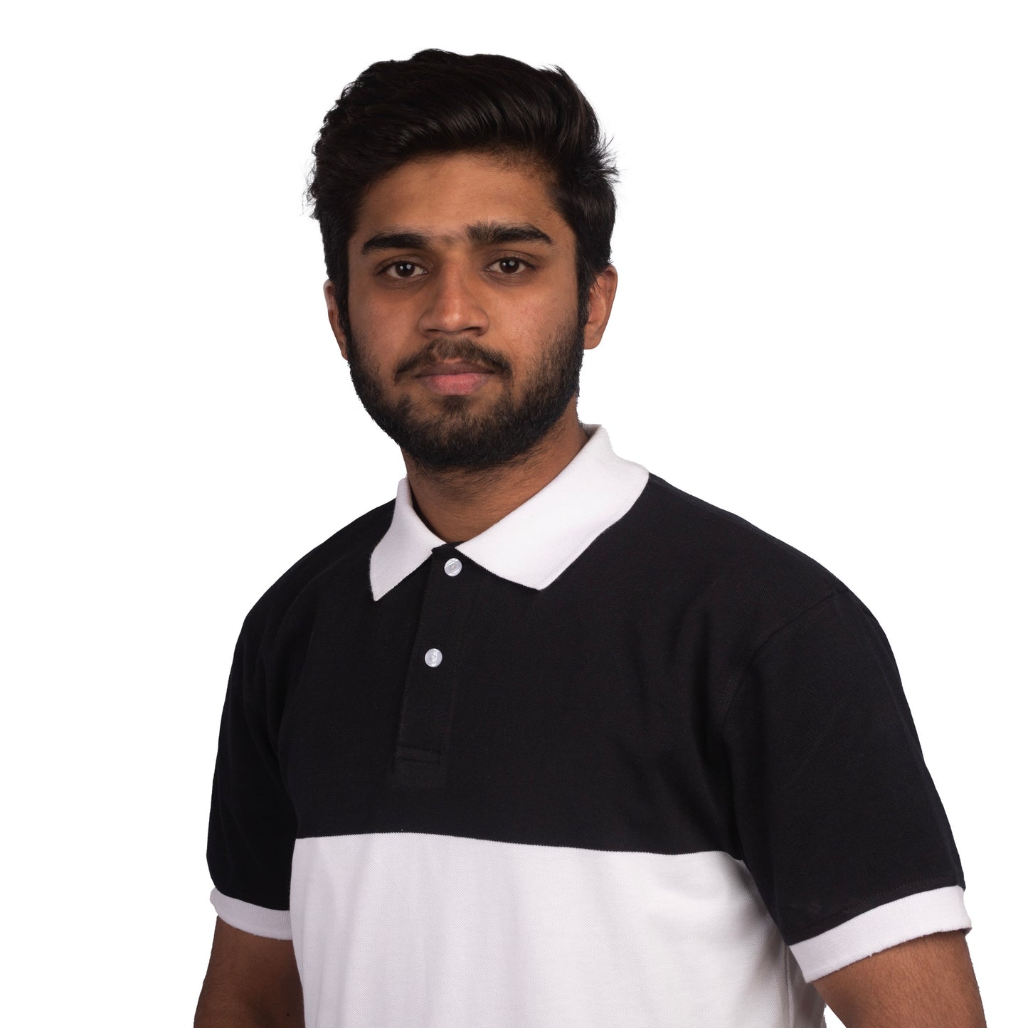 Black & White Polo T-Shirt