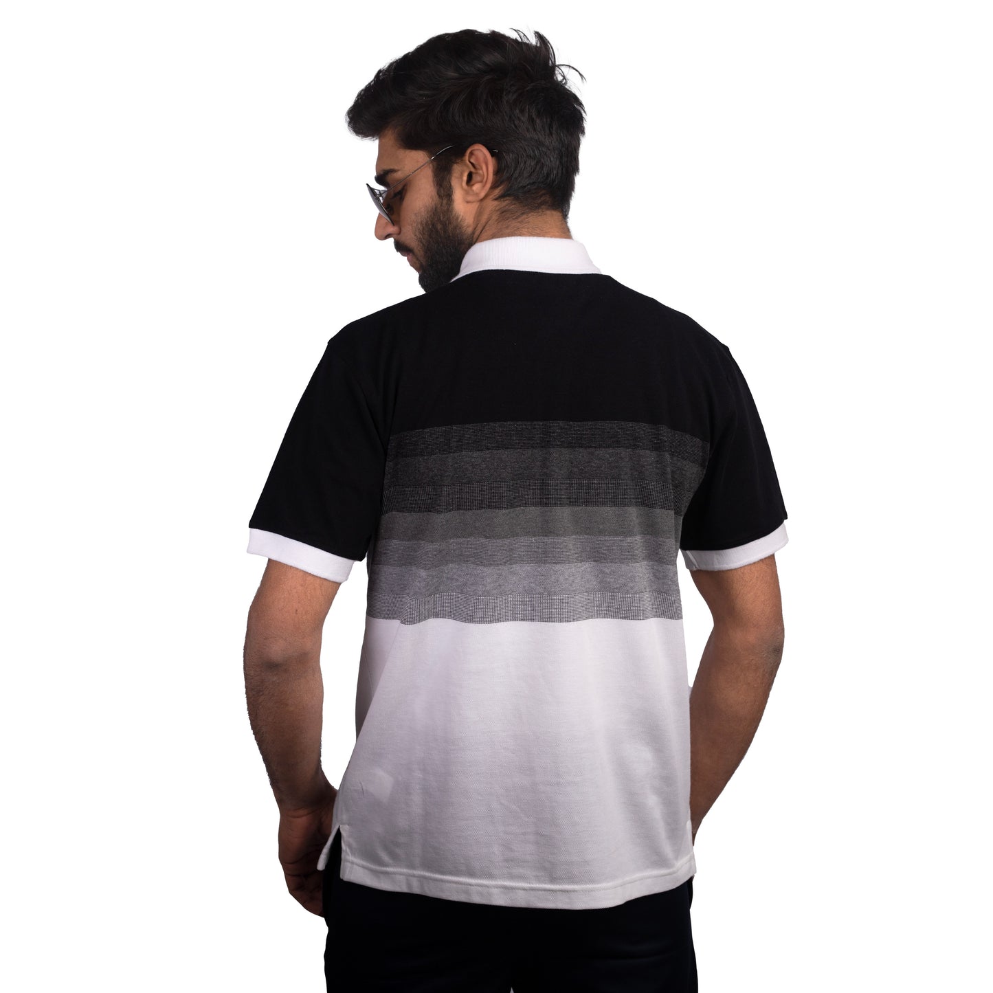 Black & White Polo T-Shirt