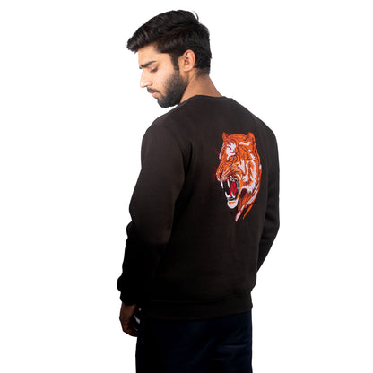 Black Signature Tiger Sweatshirt
