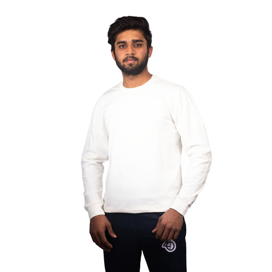 Plain White Sweatshirt